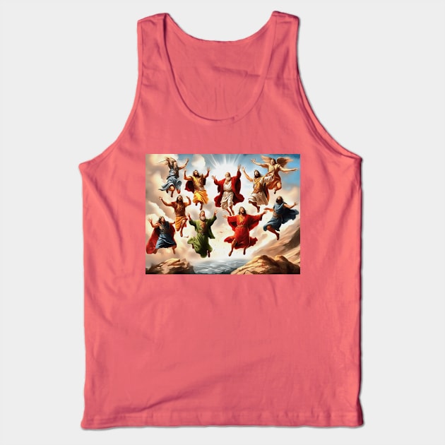 Ten Lords Leaping The Ten Commandments Tank Top by taiche